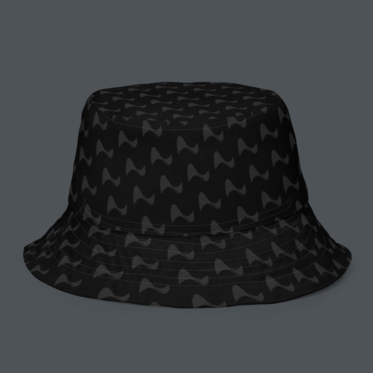 Auto-Tune Reversible Bucket Hat (Black/Ivory)