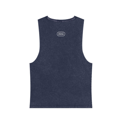 AutoTune is a Hell of a Drug Coachella 2025 | Unisex Stonewash Tank Top