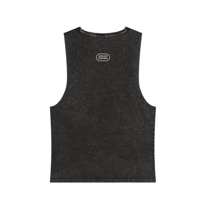AutoTune is a Hell of a Drug Coachella 2025 | Unisex Stonewash Tank Top